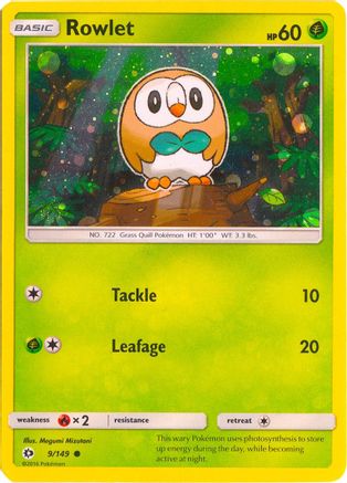 Rowlet 009/149 - Holofoil Miscellaneous Cards & Products - Promo