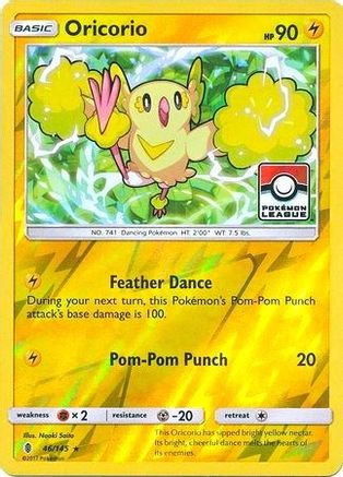 Oricorio 046/145 - Reverse Holofoil League & Championship Cards - Promo
