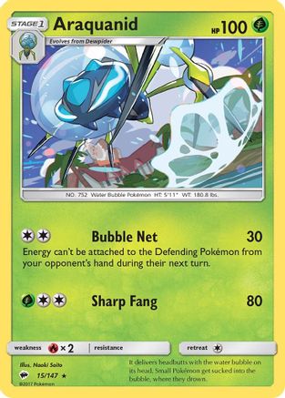 Araquanid - Reverse Holofoil SM Burning Shadows - Rare