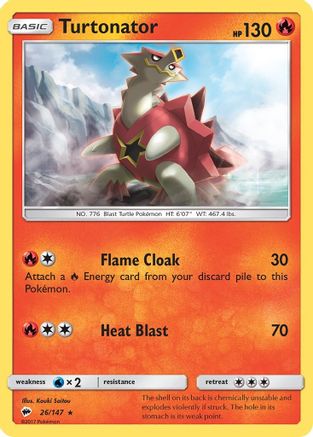 Turtonator SM Burning Shadows - Rare