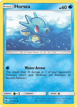 Horsea 029 - Reverse Holofoil SM Burning Shadows - Common