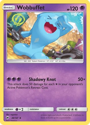 Wobbuffet 049 SM Burning Shadows - Uncommon