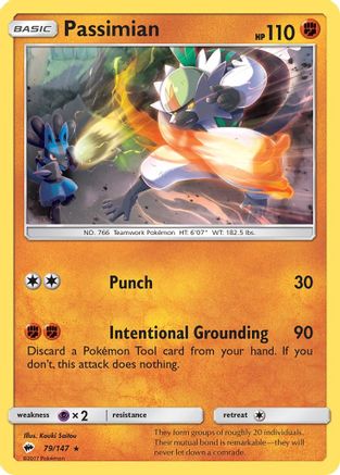 Passimian 079 - Reverse Holofoil SM Burning Shadows - Rare