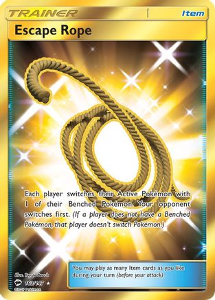 Escape Rope (Secret) 163/147 - Holofoil SM Burning Shadows - Secret Rare