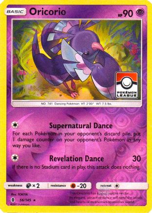 Oricorio 056/145 - Reverse Holofoil League & Championship Cards - Promo