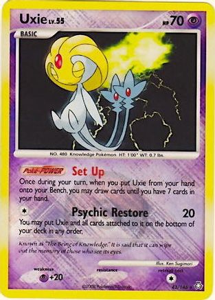 Uxie 043/146 - Reverse Holofoil League & Championship Cards - Promo
