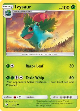 Ivysaur 002 Shining Legends - Common