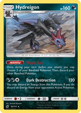 Hydreigon 062 SM Crimson Invasion - Rare