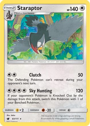 Staraptor SM Crimson Invasion - Rare