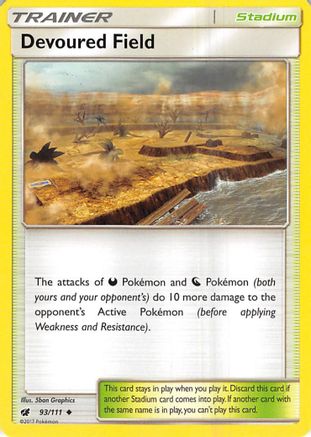 Devoured Field 093 - Reverse Holofoil SM Crimson Invasion - Uncommon