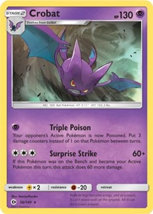 Crobat - 56/149 (Prerelease Kit Exclusive)/149 Deck Exclusives - Rare
