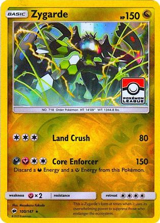 Zygarde 100/147 - Reverse Holofoil League & Championship Cards - Promo