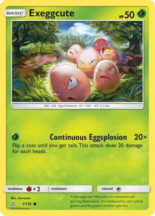 Exeggcute 001 SM Ultra Prism - Common