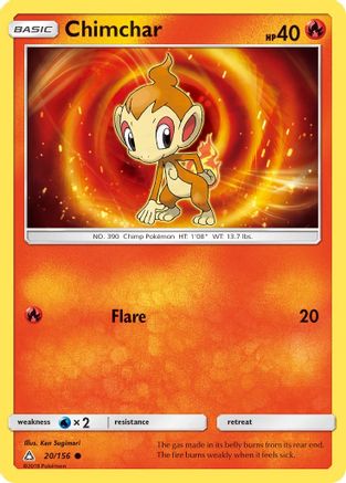 Chimchar (20)/156 - Reverse Holofoil SM Ultra Prism - Common