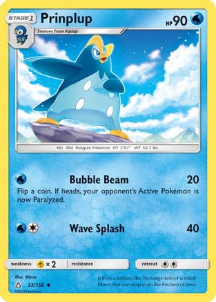 Prinplup 033 SM Ultra Prism - Uncommon