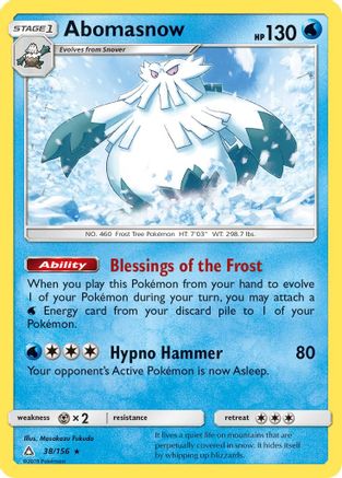 Abomasnow - Reverse Holofoil SM Ultra Prism - Rare