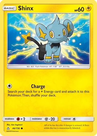 Shinx (46) 046 - Reverse Holofoil SM Ultra Prism - Common