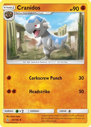 Cranidos 064 SM Ultra Prism - Uncommon
