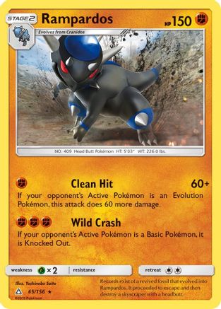 Rampardos 065 - Holofoil SM Ultra Prism - Holo Rare
