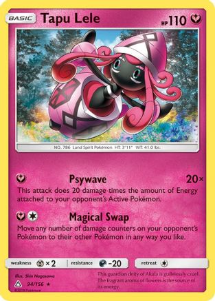 Tapu Lele 094 SM Ultra Prism - Rare
