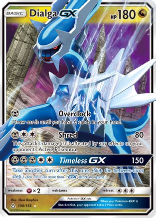 Dialga GX 100/156 - Holofoil SM Ultra Prism - Ultra Rare