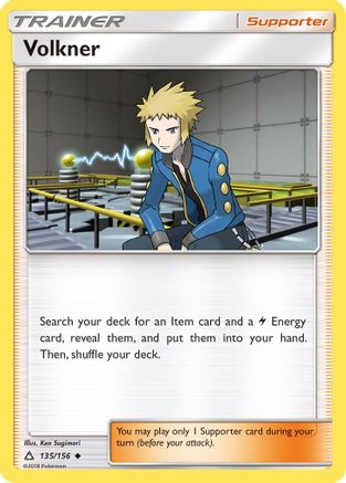 Volkner 135 - Reverse Holofoil SM Ultra Prism - Uncommon