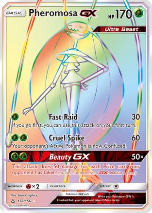 Pheromosa GX (Secret Rare) 158 - Holofoil SM Ultra Prism - Secret Rare