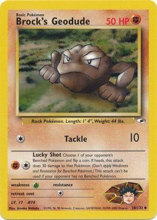 Brock's Geodude (38) 038 - Unlimited Gym Heroes - Uncommon