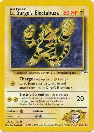 Lt. Surge's Electabuzz (27) 027 - Unlimited Gym Heroes - Rare
