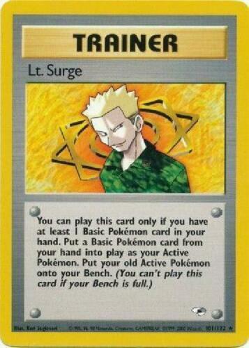 Lt. Surge (101) 101 - Unlimited Gym Heroes - Rare
