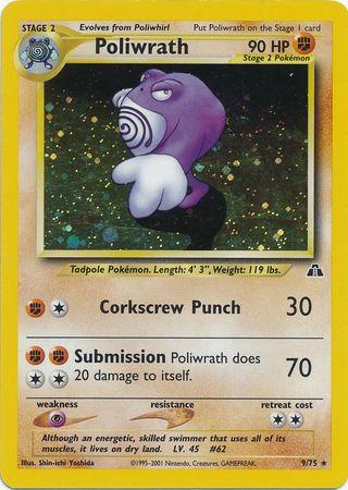 Poliwrath (9)/75 - Unlimited Holofoil Neo Discovery - Holo Rare