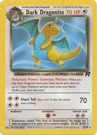 Dark Dragonite (22) 022 - Unlimited Team Rocket - Rare