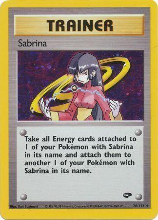 Sabrina (20) - Unlimited Holofoil Gym Challenge - Holo Rare