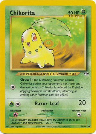 Chikorita (54) 054 - Unlimited Neo Genesis - Common