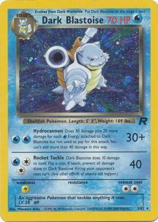 Dark Blastoise (3) 003 - Unlimited Holofoil Team Rocket - Holo Rare
