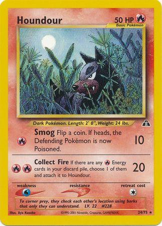 Houndour (24) - Unlimited Neo Discovery - Rare
