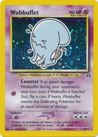 Wobbuffet (16) 016/75 - Unlimited Holofoil Neo Discovery - Holo Rare