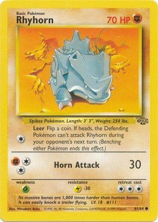 Rhyhorn 061 - Unlimited Jungle - Common