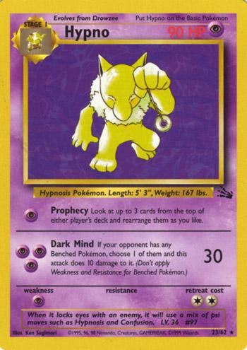 Hypno (23) 023 - Unlimited Fossil - Rare