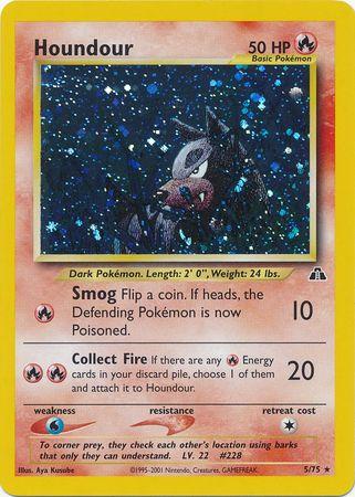 Houndour (5) - Unlimited Holofoil Neo Discovery - Holo Rare