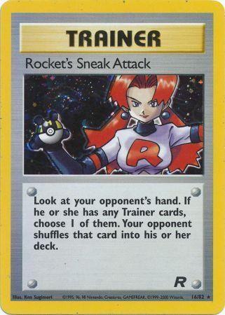 Rocket's Sneak Attack (16) 016 - Unlimited Holofoil Team Rocket - Holo Rare