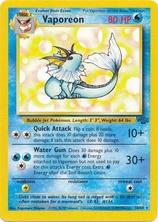 Vaporeon (28) 028 - Unlimited Jungle - Rare