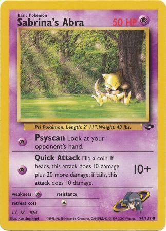 Sabrina's Abra (94) 094 - Unlimited Gym Challenge - Common