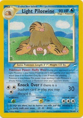 Light Piloswine - Unlimited Neo Destiny - Rare
