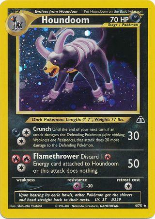 Houndoom (4) - Unlimited Holofoil Neo Discovery - Holo Rare