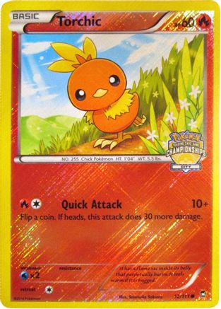 Torchic 012/111 - Reverse Holofoil League & Championship Cards - Promo