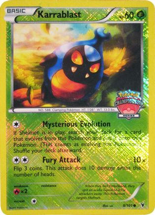 Karrablast - 8/101 (Championship Series)/101 - Reverse Holofoil League & Championship Cards - Promo