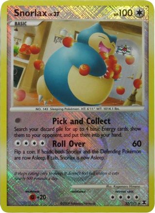 Snorlax 033/111 - Reverse Holofoil League & Championship Cards - Promo