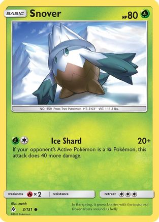 Snover - Reverse Holofoil SM Forbidden Light - Common