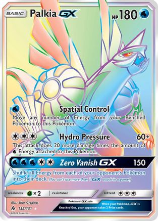 Palkia GX (Secret) 132 - Holofoil SM Forbidden Light - Secret Rare